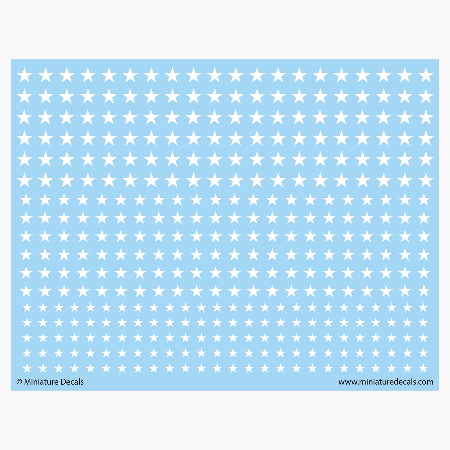 Allied Stars Waterslide Decals