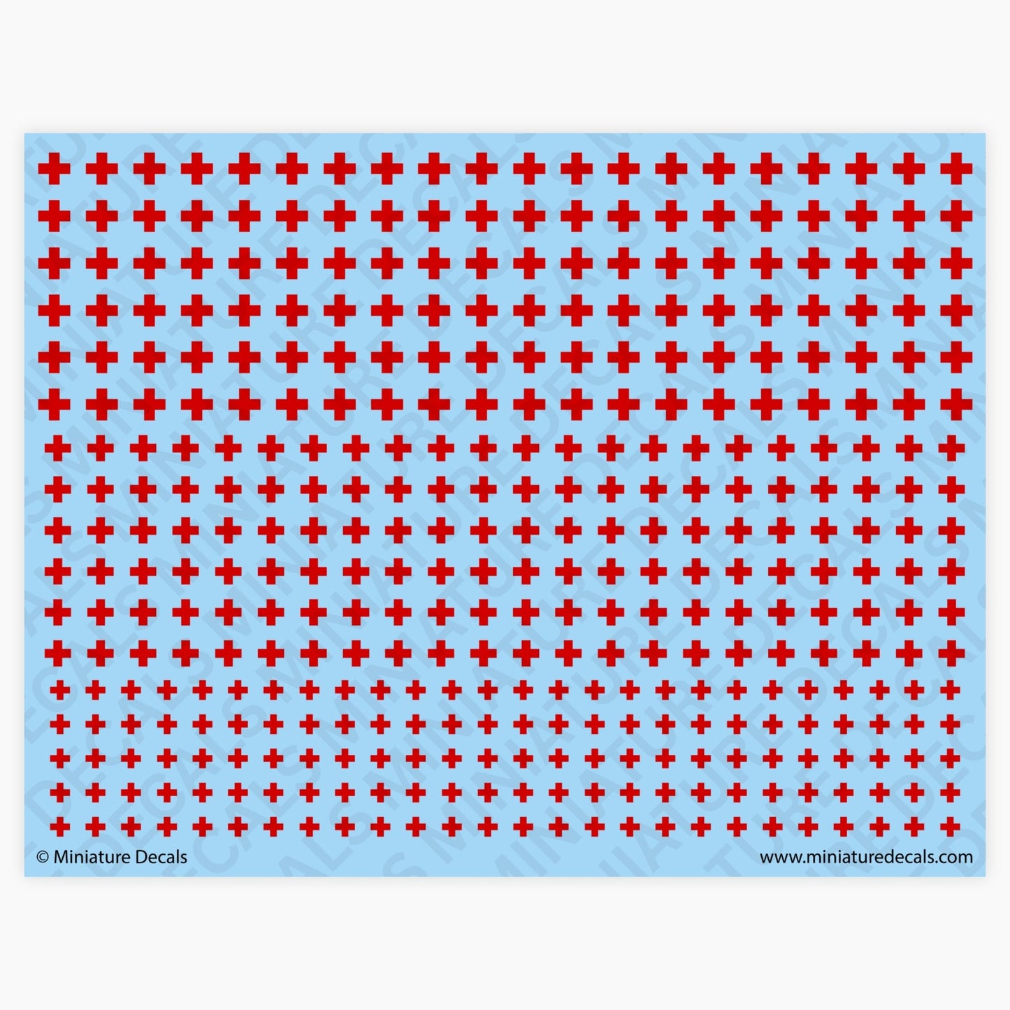 Red Cross Waterslide Decals