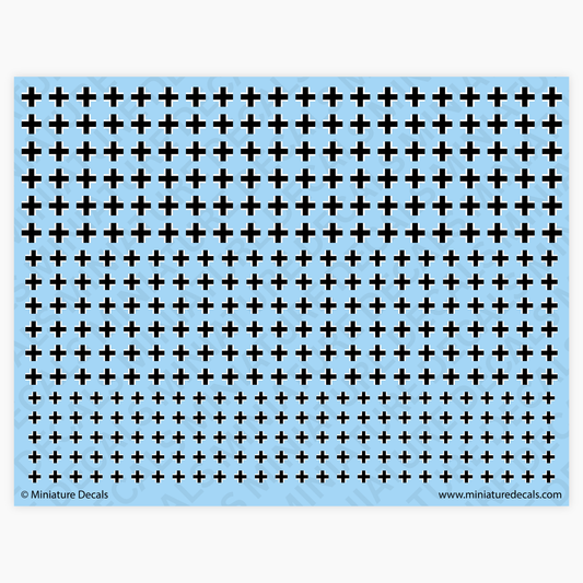 Balkenkreuz Cross (narrow) Waterslide Decals