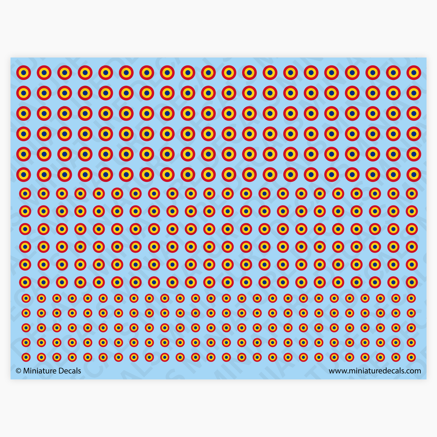 Roundel of Romania Waterslide Decals