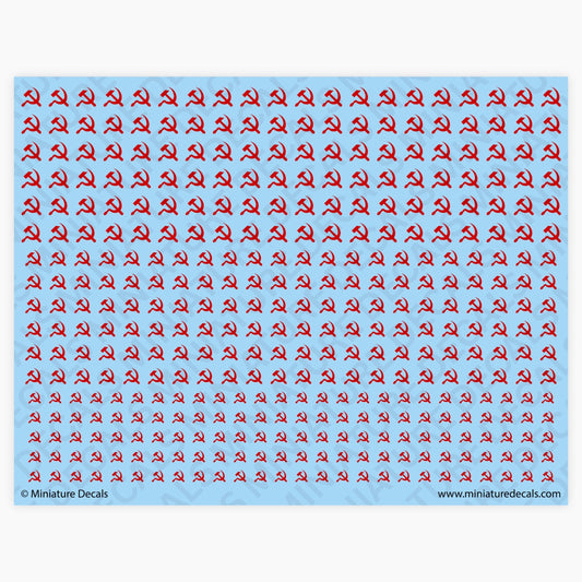 Hammer and Sickle Waterslide Decals