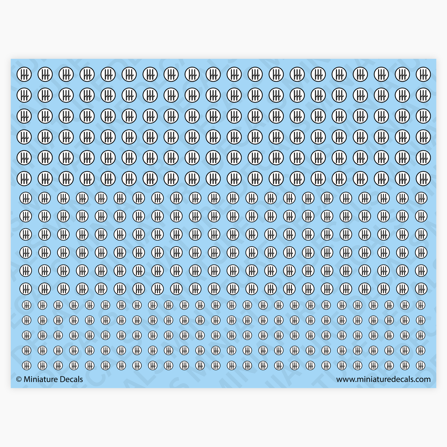 Roundel of Italy (1940–1943) Waterslide Decals