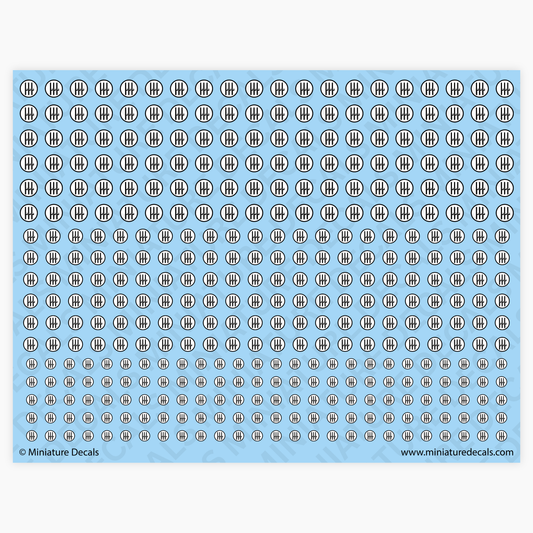 Roundel of Italy (1940–1943) Waterslide Decals