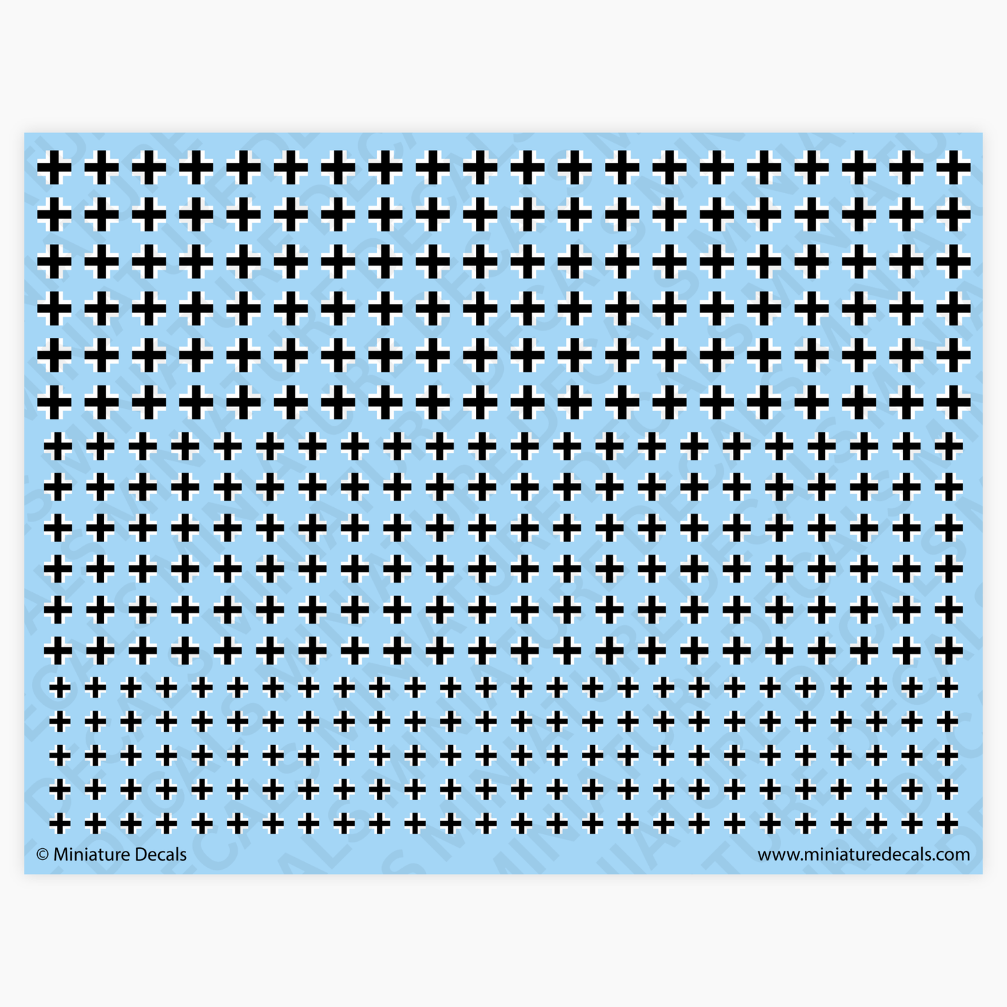 Balkenkreuz Cross Waterslide Decals