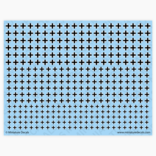 Balkenkreuz Cross Waterslide Decals